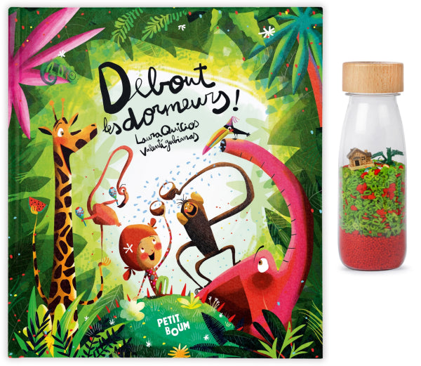 Livre Debout les dormeurs et bouteille sensorielle