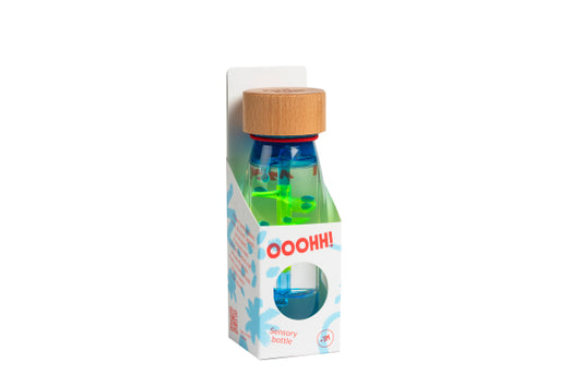 Bouteille sensorielle Spirale Bleu