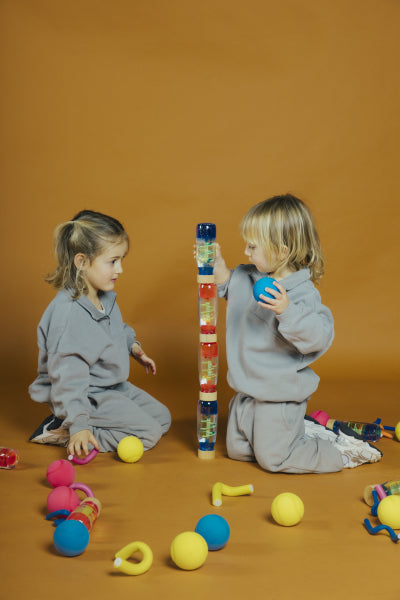 Bouteille sensorielle Spirale Bleu