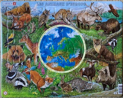 Puzzle Animali d'Europa - FR