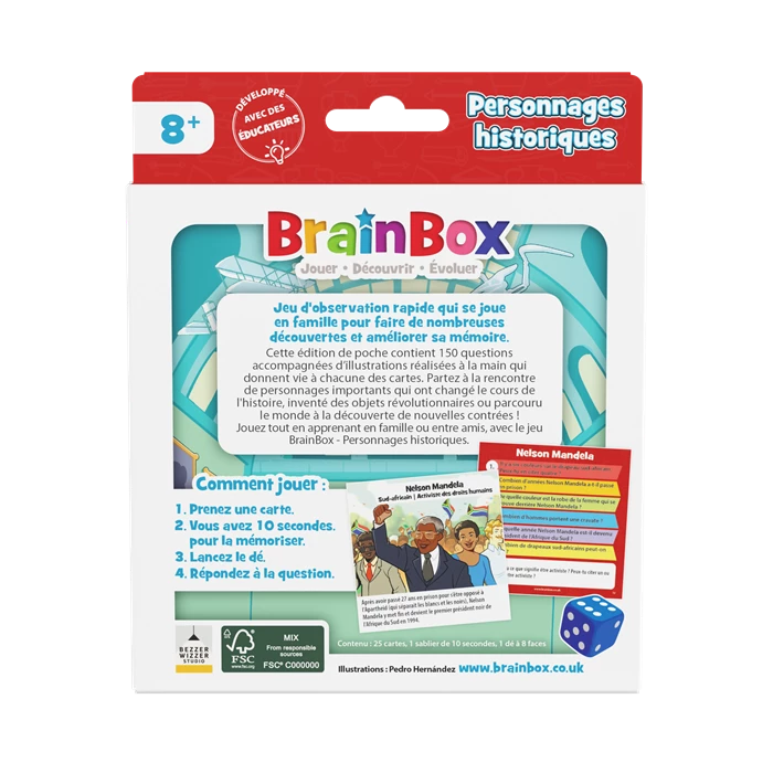 BrainBox Pocket - Personnages Historiques (Französische Version)