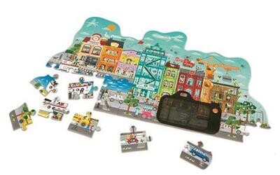 Puzzle animato della città