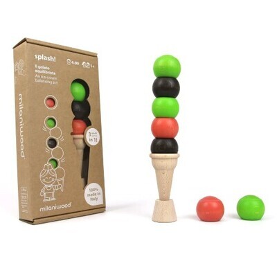 Platsch! Das balancierende Eis