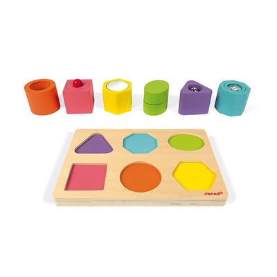 Puzzle di 6 cubi sensoriali