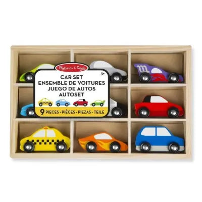 Set di auto in legno