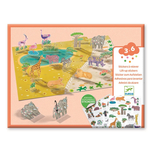 Stickers à relever Animaux