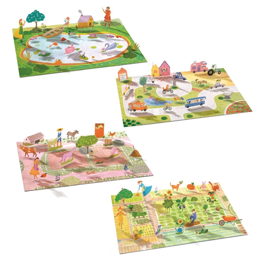 Stickers à relever A la ferme