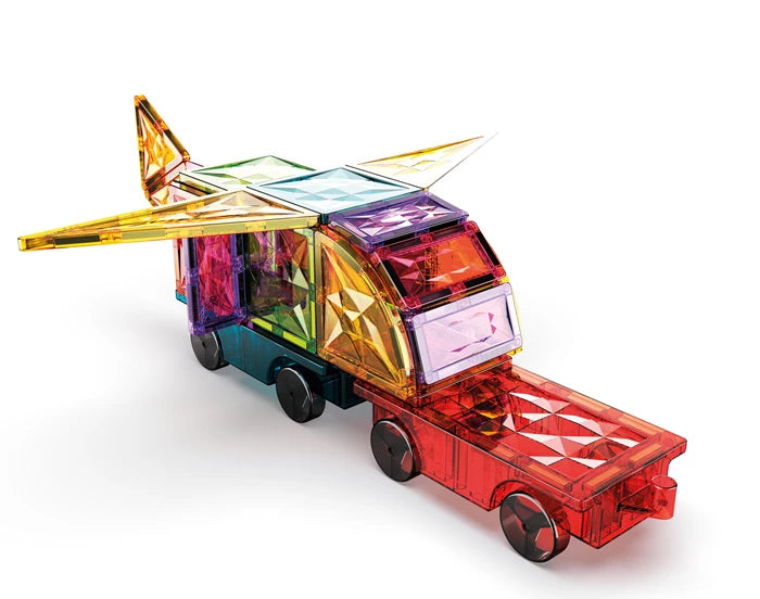 Magnetische Fliesen Edelsteine Fahrzeuge 24 Stück