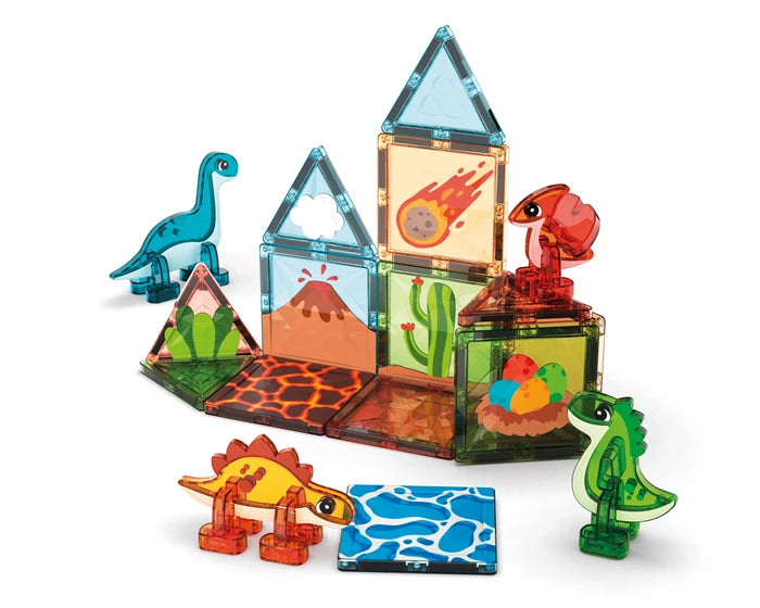 Magnetische Fliesen Edelsteine Dino World