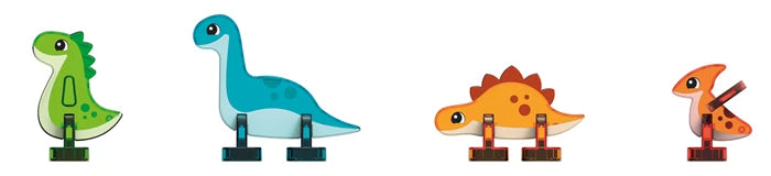 Magnetische Fliesen Edelsteine Dino World