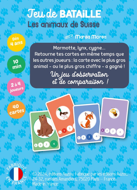 Jeu de Bataille : Les animaux de Suisse (Französische Version)