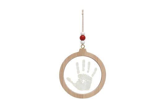 Weihnachtskugel Baby-Fußabdruck