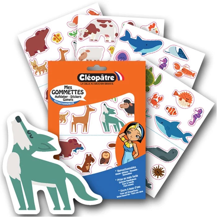 60 MAXI GOMMETTES ANIMAUX