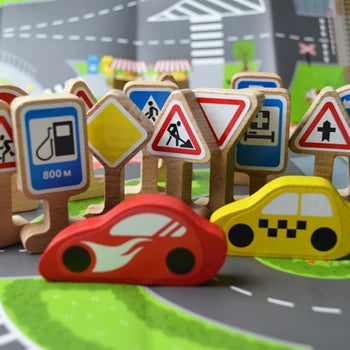 Set De Jeu Panneaux Routiers 18pcs