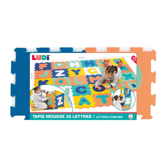 Tapis mousse 26 lettres