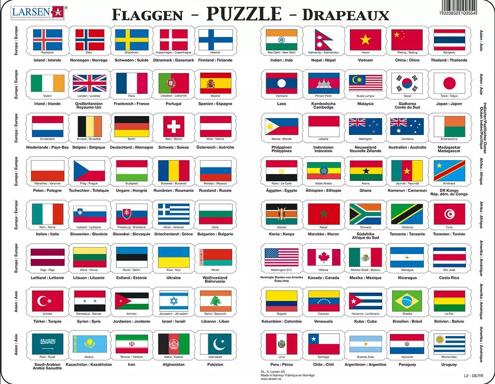 Puzzle Drapeaux (DE/FR)