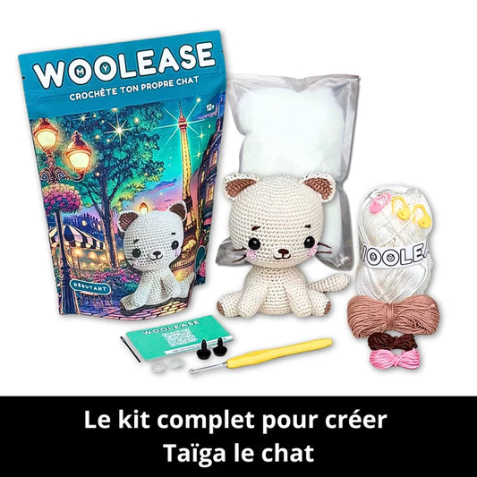 KIT CROCHET TAÏGA LE CHAT (FR)