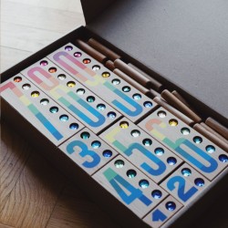 Blöcke 1-9 mit Kristallen