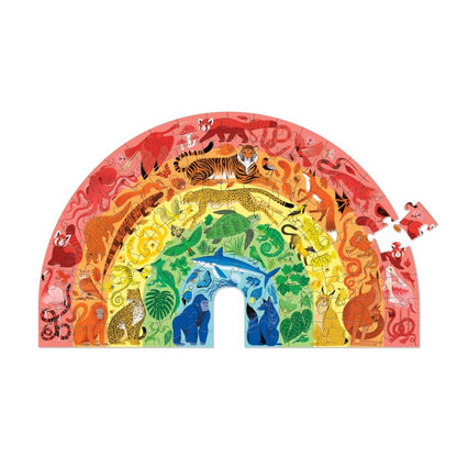 Puzzle Regenbogen-Tiere 100 Teile