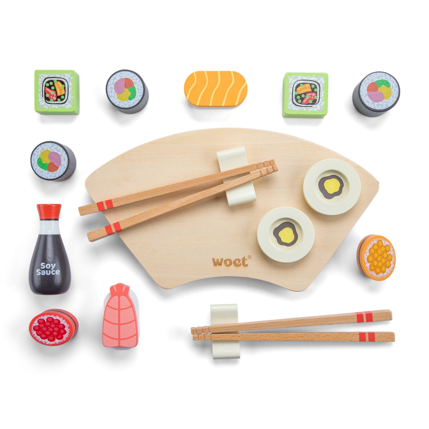 Sushi-Set aus Holz