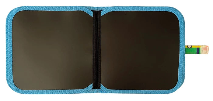 Schieferblock mit 4 Verkehrskreiden