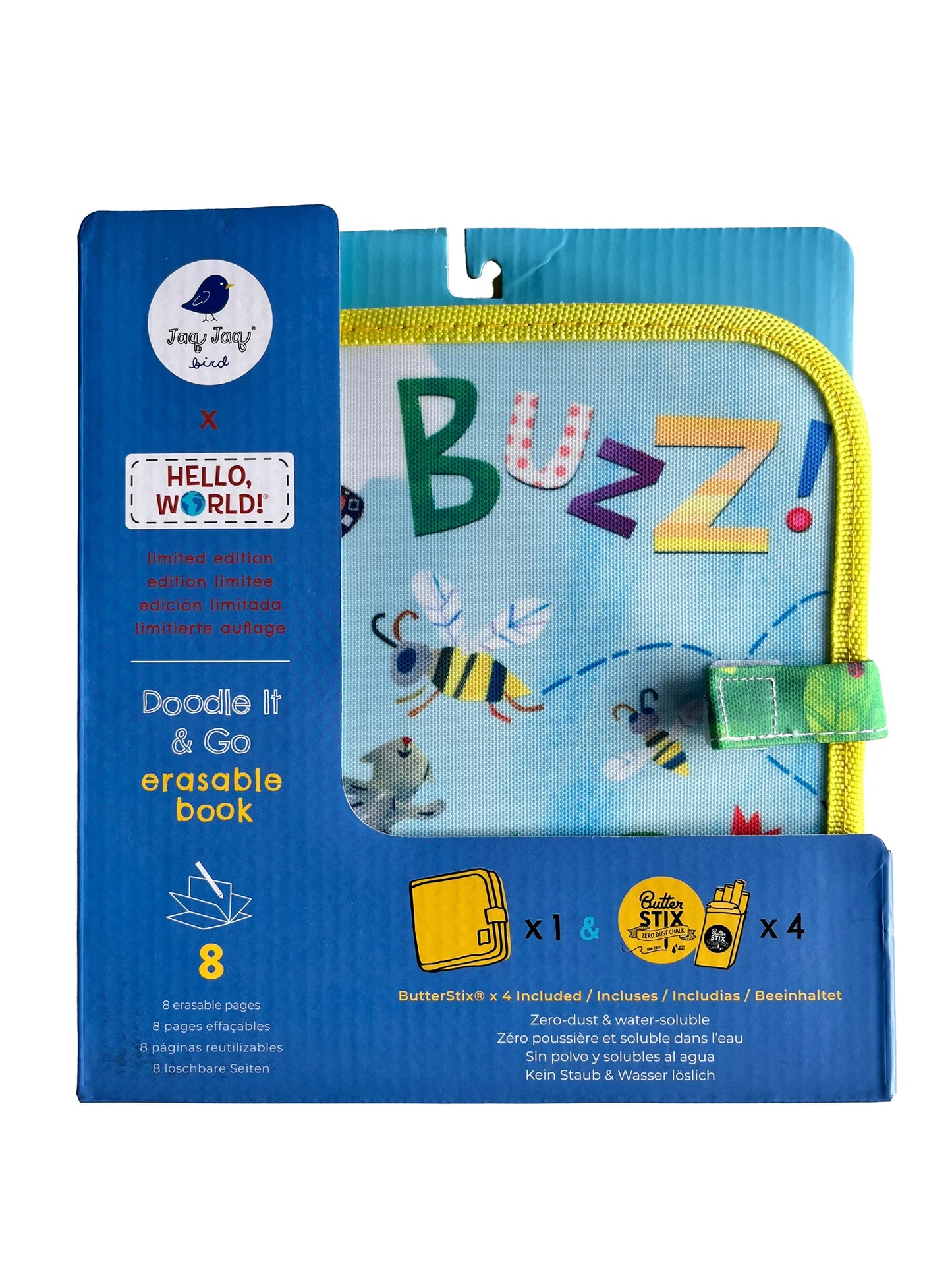 Cahier ardoise avec 4 craies Coccinelle