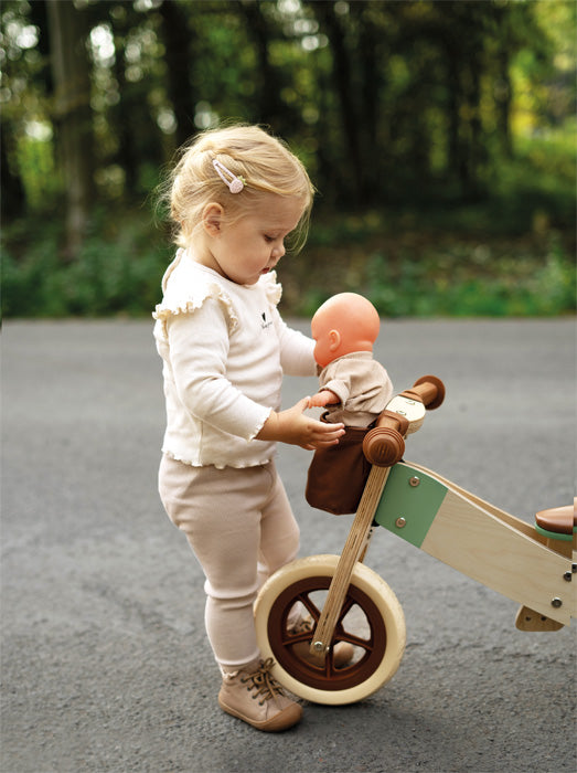 Draisienne et tricycle Maxi Brun caramel