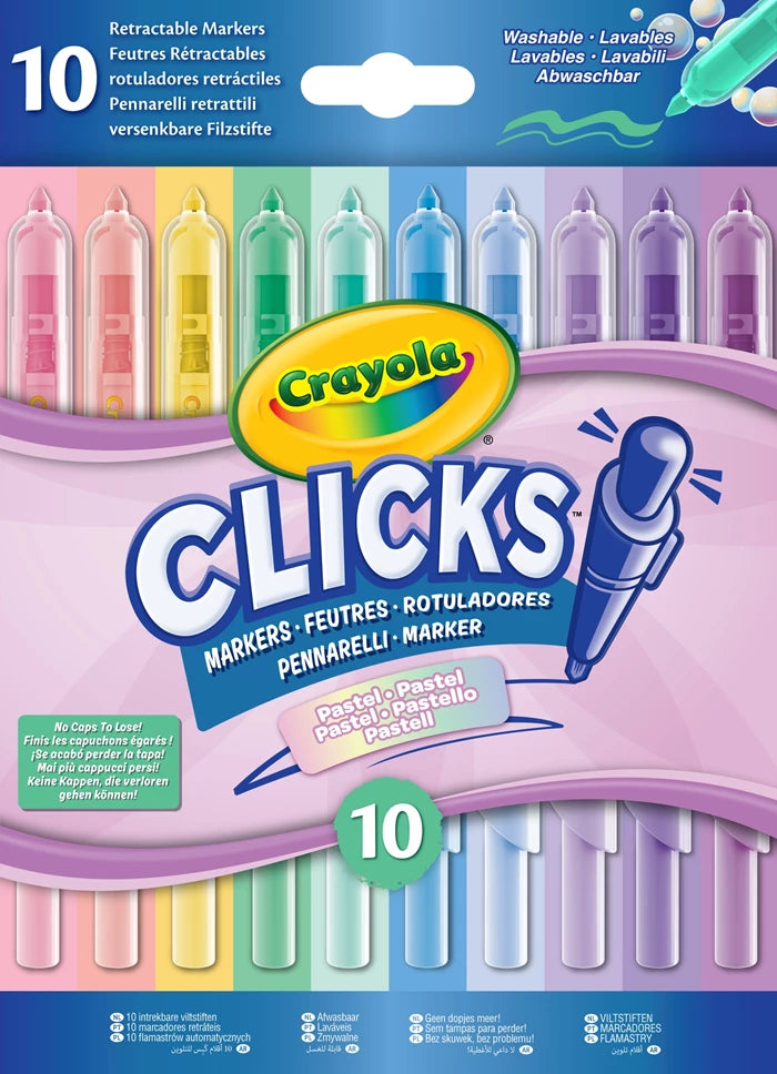 10 pennarelli Clicks pastello