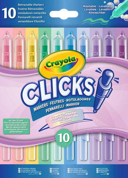 10 pennarelli Clicks pastello