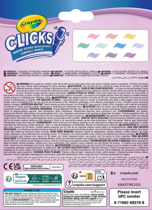 10 Clicks-Pastellfilzstifte