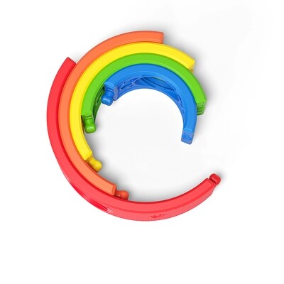 Arc-en-ciel jeu d'équilibre 13 pièces