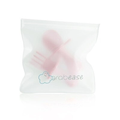 Couverts ergonomiques - Rose clair