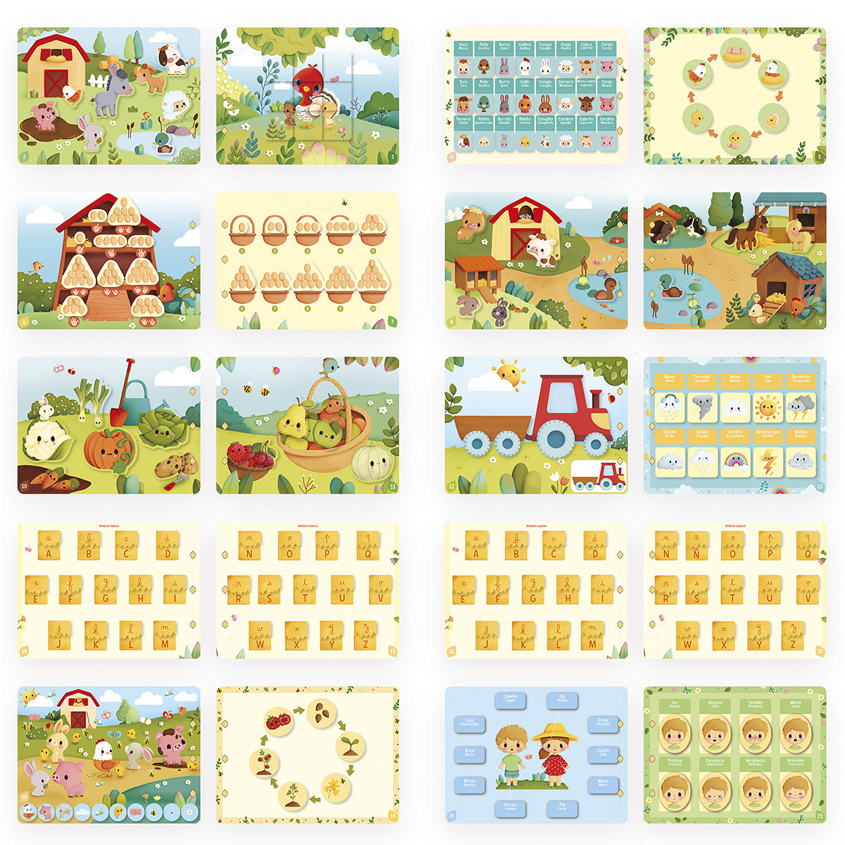 Busy Book Ferme (Italienische Version)