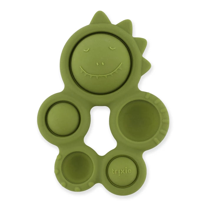 Pop-it in silicone a forma di dinosauro