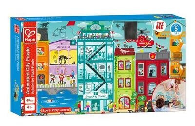 Puzzle animé de la ville