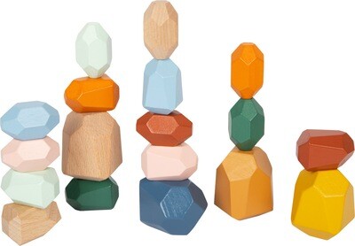 Pierres d'équilibre en bois