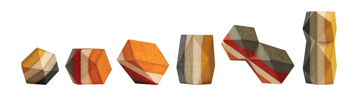 Impilare pietre geometriche