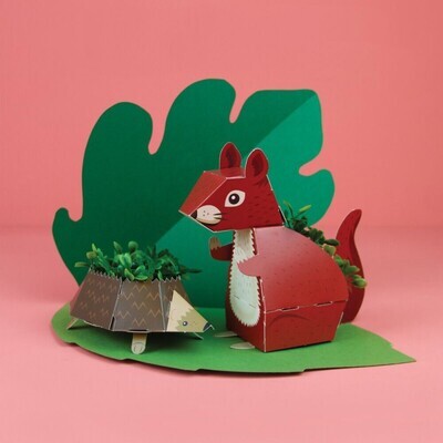 Giardino pop-up - Scoiattolo e riccio