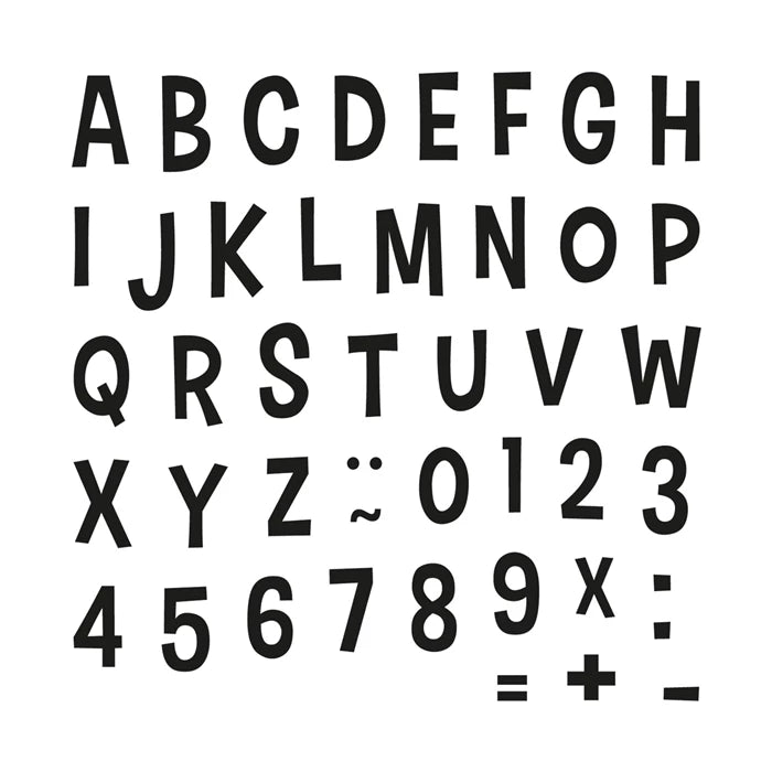 Stempel lustiges Alphabet & Zahlen