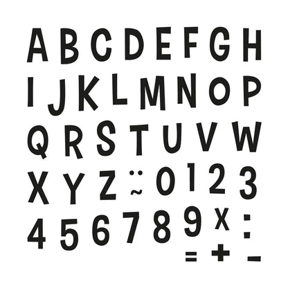 Stempel lustiges Alphabet & Zahlen