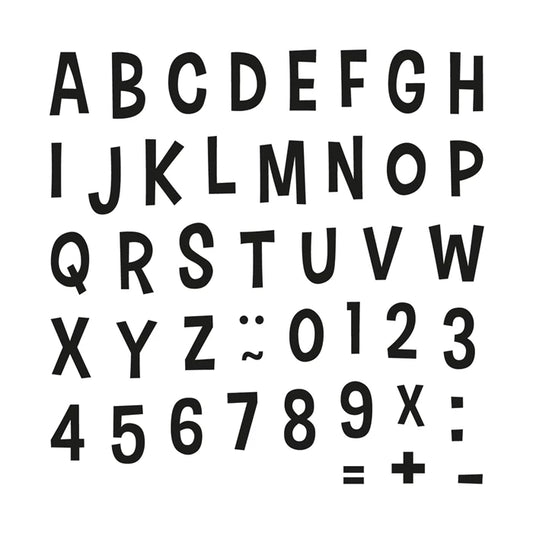 Stempel lustiges Alphabet & Zahlen