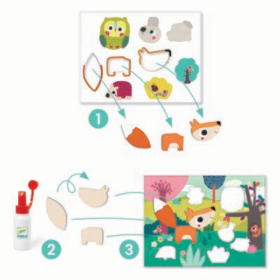 Collage pour les petits - Premiers collages