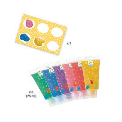 Peinture à doigts - Paillettes