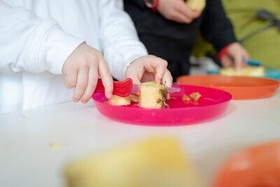 Kiddies food kutter - bleu