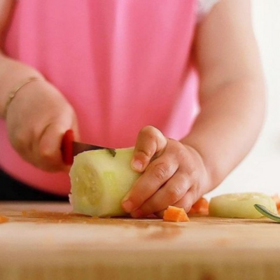 Kiddies food kutter - bleu