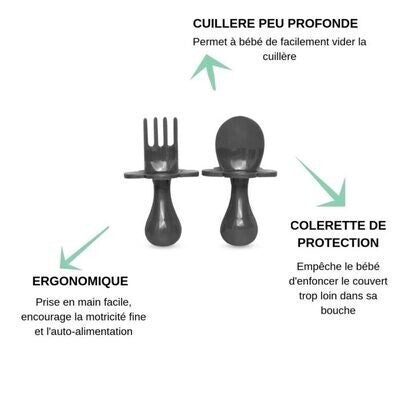 Couverts ergonomiques - Lilas