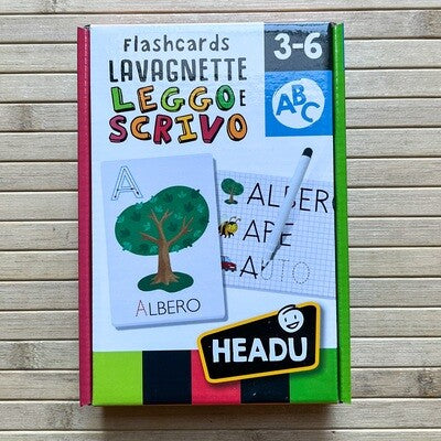 Flash cards -  Lavagnette Leggo e Scrivo (Version italienne)