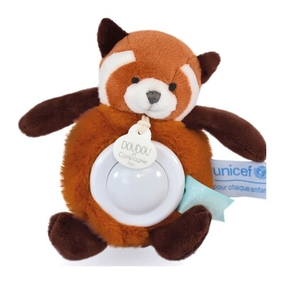 Veilleuse peluche panda roux