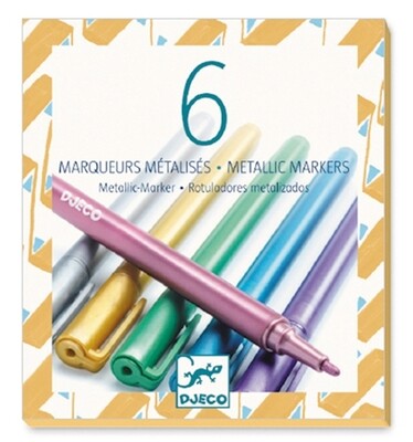 6 Marqueurs métalliques