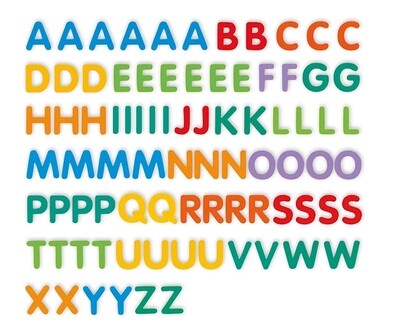 Lettres majuscules magnétiques